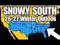Preliminary 2026-27 Winter Forecast More Snow For The South