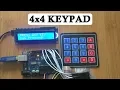 How to use a 4x4 membrane keypad with Arduino