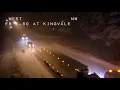 I-80 traffic held in Truckee chain controls up due to rain snow in Sierra Nevada