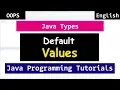 Java Data Types and Default Values Object Oriented Tutorials for Beginners