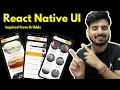React Native App UI inspired from Dribble Engineer Codewala