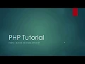 PHP Tutorial Part 2