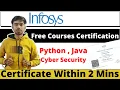 Infosys Courses Free All Courses are Live Infosys Certification