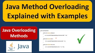 What are Overloading methods in Java Java Overloading methods Java Tutorial