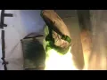 Painting a shepherd blow mold