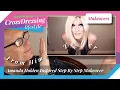 Crossdressing Makeover Amanda Holden inspired look Male to Female Makeup Tutorial Step By Step fab