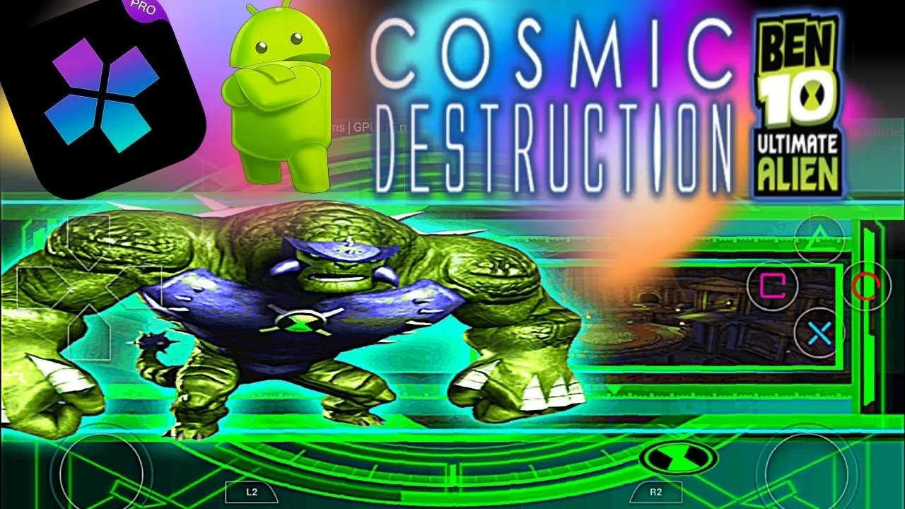 Play Ben 10 Ultimate Alien Cosmic Destruction PS2 Emulator - Damon PS2 PRO - Android Gameplay - 2021
