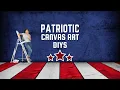 How to Make Stunning Patriotic Wall Art Easy Red White Blue Canvas Crafts z9designs