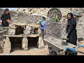 Download Lagu Building a kitchen niche with natural stone | Nomadic life and striving for family peace 🌿