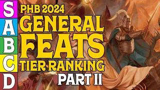 Tier Ranking the General Feats in D D 5e 2024 Part 2