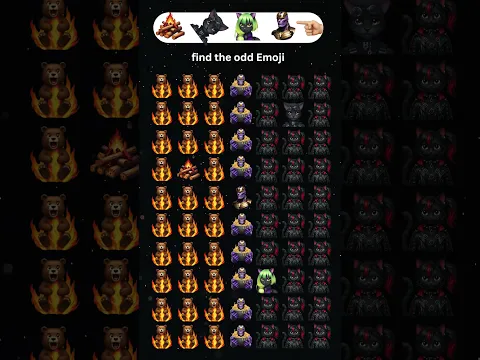 Find the odd emoji Challenge Shorts Video πΈπ¨#shorts #shortvideo #emoji #viralvideo