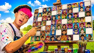 Pinte a 100 suscriptores en mi cuadro😱