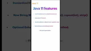 Java 11 features 01