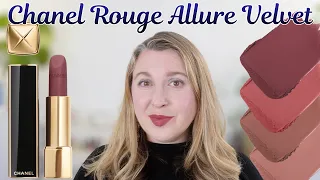 CHANEL Rouge Allure Velvet Lipsticks Rencontre Essentielle Premier Pas Crush Demos Comps