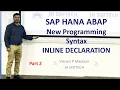 SAP ABAP Inline Declaration Part 2