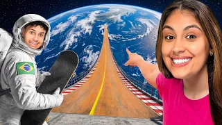 ele desceu A MAIOR RAMPA de SKATE do MUNDO