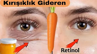 Keten Tohumu ve Havuç, 20 Yaşındaymış Gibi Kırışıkları Yok Edin, Retinol Krem