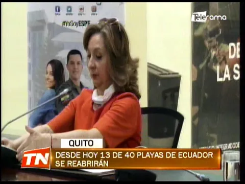 Desde hoy 13 de 40 playas de Ecuador se reabrirán