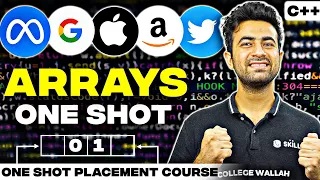 Arrays In One Shot C Complete DSA Course 2023 Placement Internships