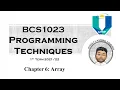 BCS1023 Programming Techniques-Week 7 Online Class Recording