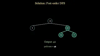 Leetcode 124 hard - Binary Tree Maximum Path Sum
