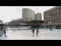 Families hit Canalside ice rink for Thanksgiving fun in Buffalo