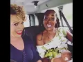 Tisha Campbell Martin and Tichina arnold singing America The Beautiful in the car