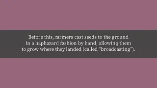 What is a seed drill