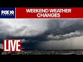 LIVE Rainy windy and cool conditions sweep across Arizona