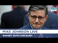 LIVE House Speaker Mike Johnson Addresses Budget Vote Pull in Washington DC DRM News AC1G