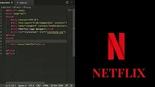 ASMR Programming - Netflix Logo Design using HTML CSS No Talking