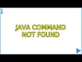 Ubuntu Java command not found 3 Solutions
