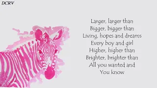 Pinkzebra Larger Than Life Feat Benji Jackson Lyrics 