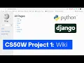 CS50W - Project 1