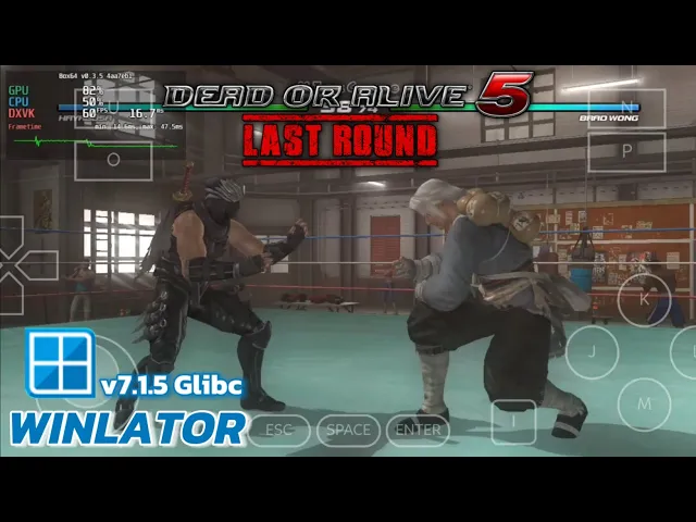 Winlator Glibc - Gameolay Dead Or Alive 5 Last Round (Windows) On Android