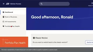 ADP Advisor Access portal