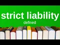 Strict Liability Explained Simply Torts