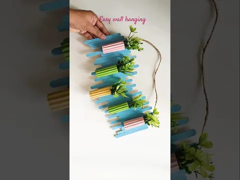 Ice Cream sticks Using Wall hanging #youtubeshorts #shorts #diy #craftideas #viral