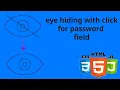 CSS and JS toggle able eye icon for password field in form great