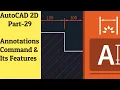 AutoCAD Tutorial - Annotations Command Its Features