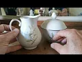 Vintage Kahla Floral China Milk Jug Sugar Bowl