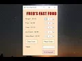 Visual Basic Tutorial - Fast Food App Part