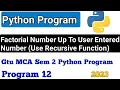 Factorial Number In Python Program 12 syvsolution1012