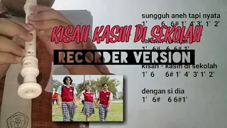 Download Not Angka Kisah Kasih Di Sekolah | Recorder Version MP3