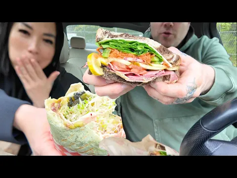 Download MP3 *HIS LAST CHEAT DAY* THE BEST SANDWICH SPOT (CAR MUKBANG WITH DOUBLE A) | SASVlogs