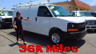 2013 CHEVY 2500 EXPRESS CARGO VAN FOR SALE 36K MILES - LOADED w EQUIPMENT LIKE NEW