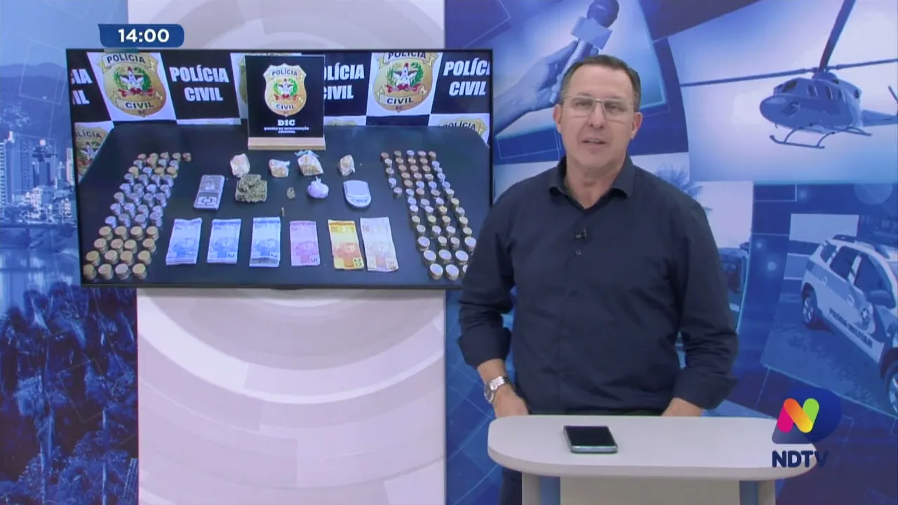 Blumenau: Polícia Civil prende assaltante e apreende drogas na Itoupavazinha