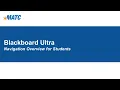 Blackboard Ultra Navigation Overview for Students
