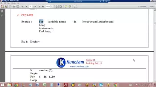 PLSQL Class 4 How to Work with While For LOOP in PLSQL YouTube