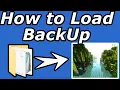How to Load a BackUp Minecraft 1 20 1 21